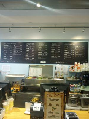 Juice menu - smoothies and juices at BON - Schuman in Brussels
