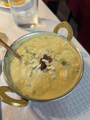 vegetable korma at Namaste Indian Restaurant in Sao Miguel