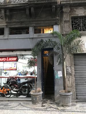 Staircase entrance to Tempeh Restaurant. at Tempeh in Rio De Janeiro