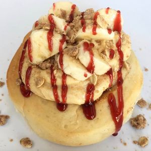 PB&J Banana Roll  at Cinnaholic in Charlotte