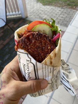 vegan wrap  at Käsmu Pood in Kaesmu