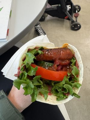 Vegan wrap  at Käsmu Pood in Kaesmu