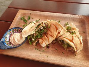 Vegan falafel plate at Palmyra in Rosenheim