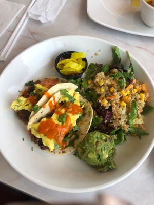 Breakfast tacos   at Silver Diner in Springfield