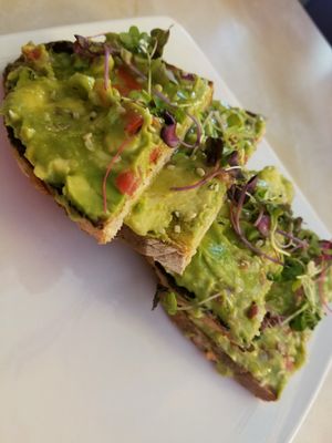 Avocado toast at Silver Diner in Springfield
