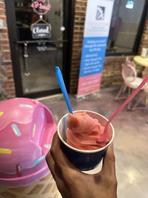 Watermelon dole whip   at Sweet B's in New Albany