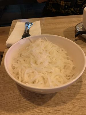 Side of noodles at My Vegan Gold in Los Angeles
