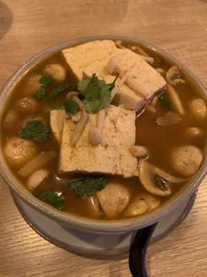 Tom yum  at My Vegan Gold in Los Angeles