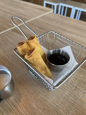 Egg rolls   at My Vegan Gold in Los Angeles