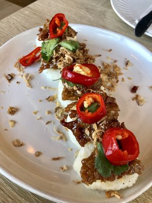 Moo ping  at My Vegan Gold in Los Angeles