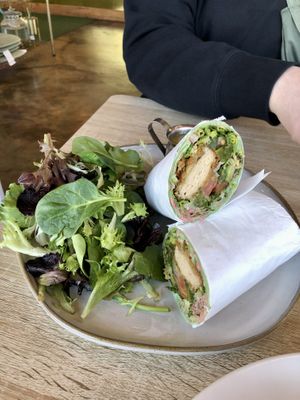 Chicken wrap  at My Vegan Gold in Los Angeles