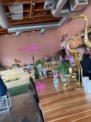 Casual place but great decor   at My Vegan Gold in Los Angeles