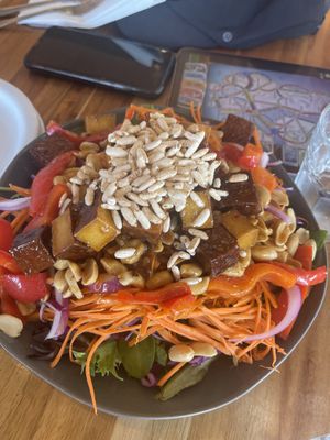 Peanut salad with tofu  at My Vegan Gold in Los Angeles