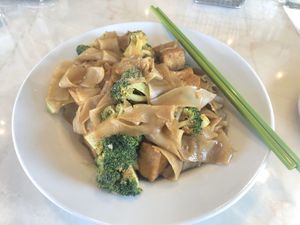 Pad See Ew with Tofu at My Vegan Gold in Los Angeles