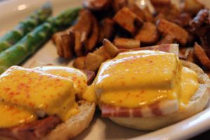 Vegan Benedict - great brunch food. at My Vegan Gold in Los Angeles