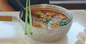 Spicy ramen at My Vegan Gold in Los Angeles