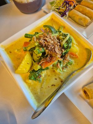 Yellow curry at Thai Douglas in Port Douglas