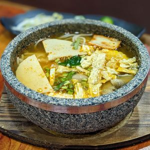 Vegan Crab Noodles at MOON CHAY in Central Singapore