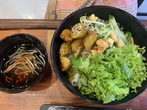 BUN CHA GIO Spring rolls with vermicelli noodles   at MOON CHAY in Central Singapore