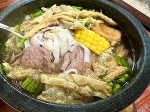 Pho soup noodles   at MOON CHAY in Central Singapore