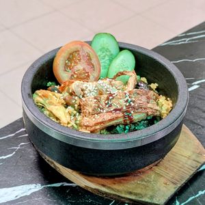 Vegan Premium Stone Bowl Rice at MOON CHAY in Central Singapore