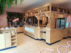 Inside at Pokawa in Blois