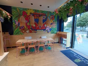 Inside at Pokawa in Blois