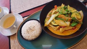 Vegan curry at Restaurant Cyclo in Munich