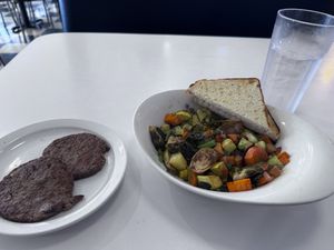Vegan Beyond Sausage & Breakfast Hash  at Lucky's Café in Dallas