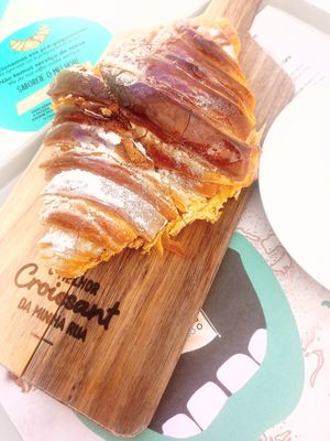 with strawberry jam at O Melhor Croissant da Minha Rua   in Evora