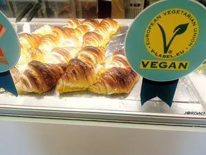All simple croissants are vegan at O Melhor Croissant da Minha Rua   in Evora