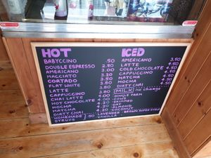 The drinks menu at Púca in Dingle