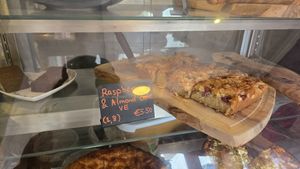 Raspberry & almond cake at Púca in Dingle