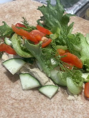 Hummus wrap   at Harbor Fox Coffee Bar in West Dennis