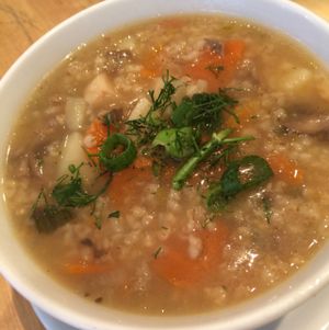 krupnik at Avocado Vegan Bistro in Gdansk