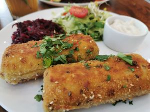 Krokiety at Avocado Vegan Bistro in Gdansk