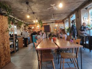 Homey decor and good food. at Avocado Vegan Bistro in Gdansk