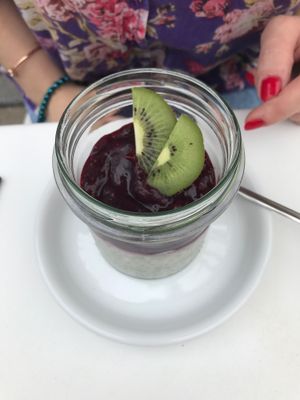 chia seed desert - tasty   at Avocado Vegan Bistro in Gdansk