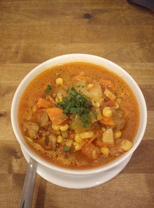 soup of the day  at Avocado Vegan Bistro in Gdansk