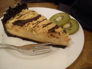 peanut butter pie at Avocado Vegan Bistro in Gdansk