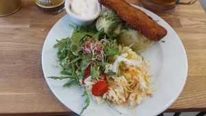 Schabowy soy steak at Avocado Vegan Bistro in Gdansk