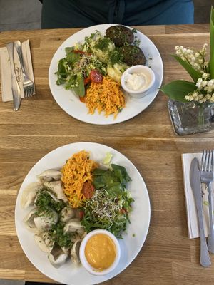 polish traditional vegan dishes  at Avocado Vegan Bistro in Gdansk