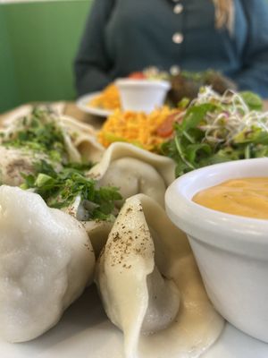 dumplings  at Avocado Vegan Bistro in Gdansk