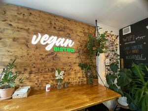 warm and cozy  at Avocado Vegan Bistro in Gdansk