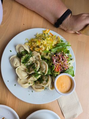 Pelmeni 🤤 at Avocado Vegan Bistro in Gdansk