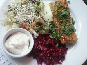 Crochet at Avocado Vegan Bistro in Gdansk