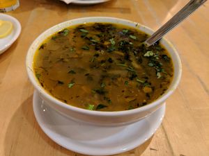 Soup at Avocado Vegan Bistro in Gdansk