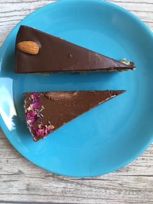 Agawnik and birds’ milk at Avocado Vegan Bistro in Gdansk