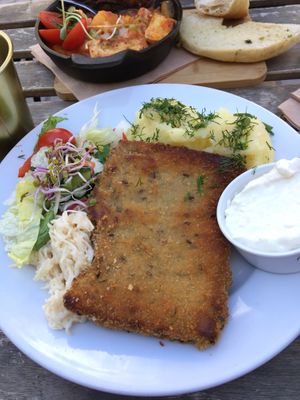 Soy cutlet at Avocado Vegan Bistro in Gdansk