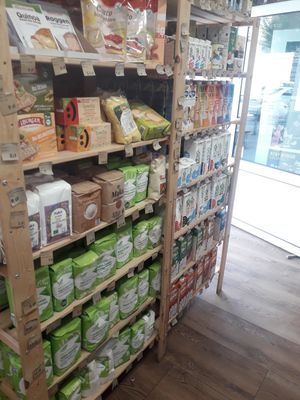 Flour and other powdered goods at Avocado Vegan Bistro in Gdansk